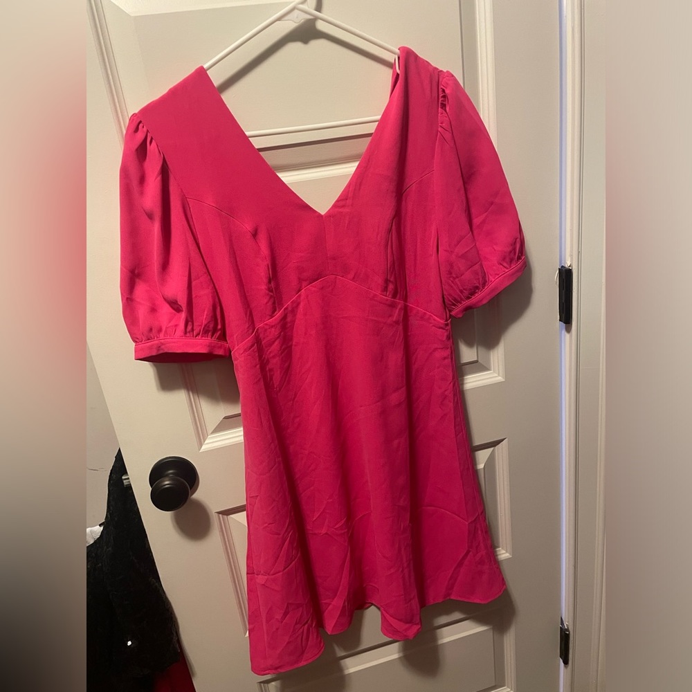 ENTRO PINK SMALL DRESS WITH TIE BACK